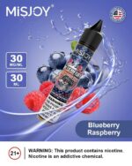 misjoy premium salt nicotine 30mg 30mg liquid usa brand blueberry raspberry