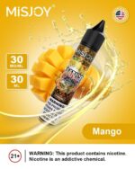 misjoy premium salt nicotine 30mg 30mg liquid usa brand mango