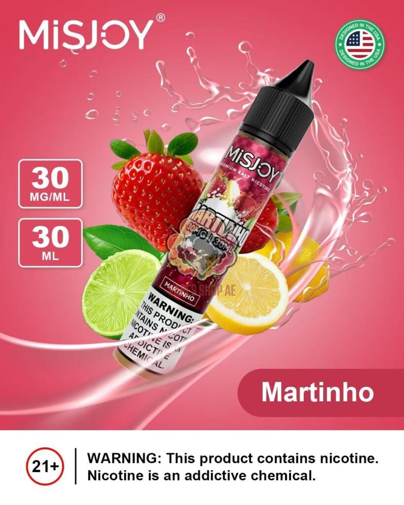 misjoy premium salt nicotine 30mg 30mg liquid usa brand martinho