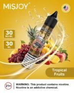 misjoy premium salt nicotine 30mg 30mg liquid usa brand tropical fruits