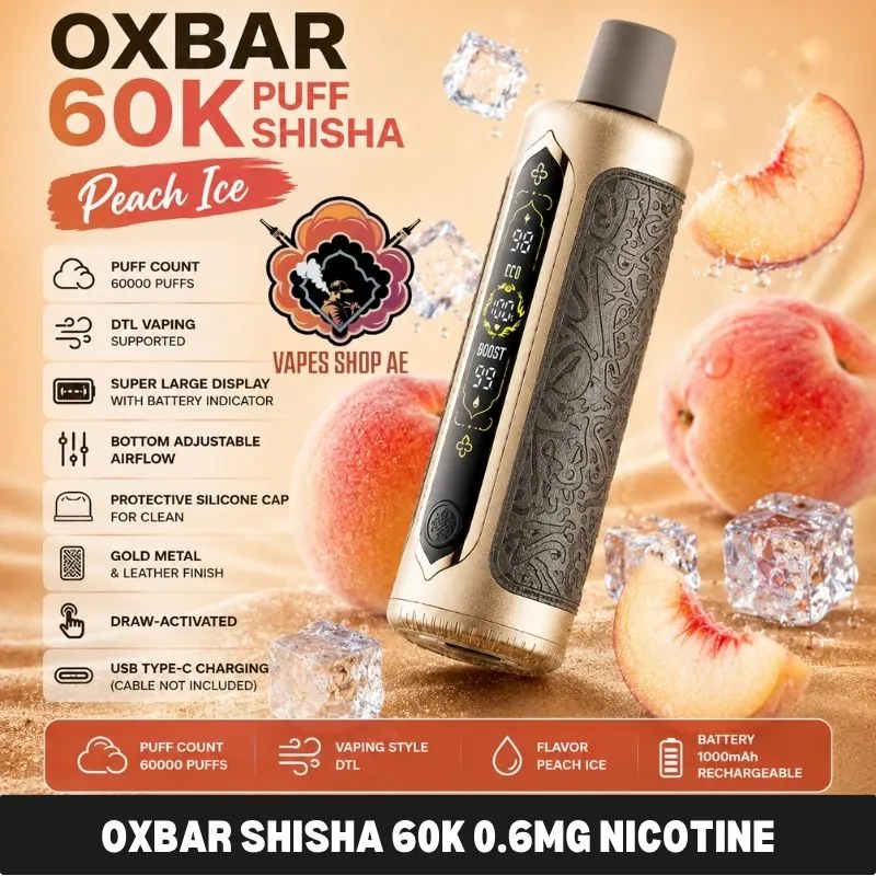 oxbar-shisha-60k-nicotine Oxbar shisha 60k 0.6mg nicotine - Image 1