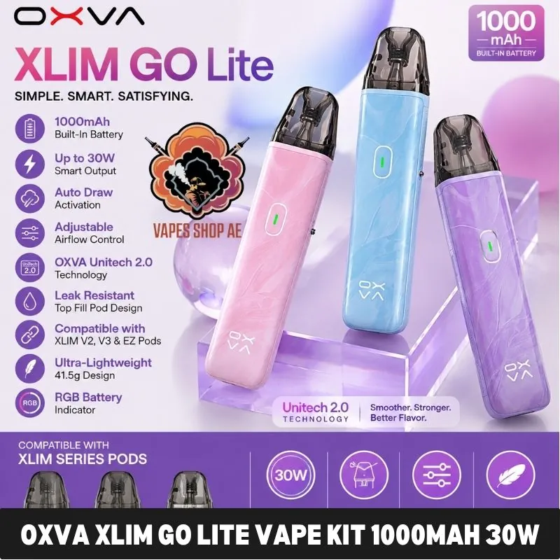 oxva-xlim-go-lite-vape-kit-1000mah-30w-in-uae Oxva Xlim Go Lite Vape Kit 1000mAh 30W in UAE - Image 1