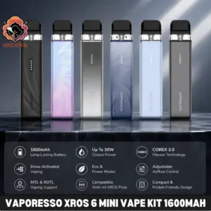 Vaporesso Xros 6 Mini Vape Kit 1600mAh 30W In UAE