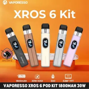 Vaporesso Xros 6 Pod Kit 1800mAh 30w in UAE