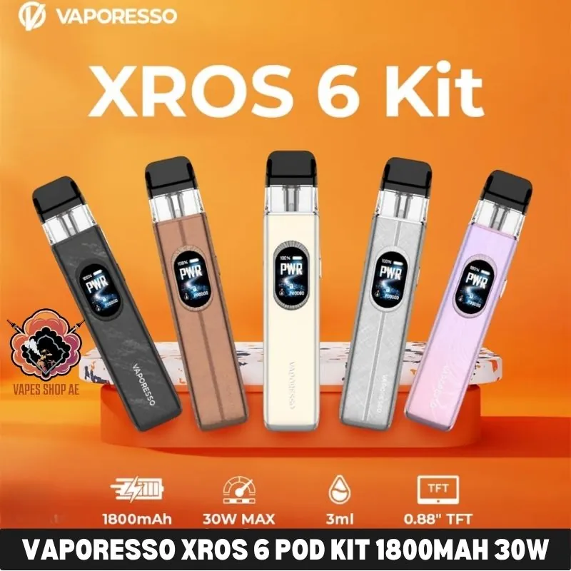 vaporesso-xros-6-pod-kit-1800mah-30w-in-uae Vaporesso Xros 6 Pod Kit 1800mAh 30w in UAE - Image 1