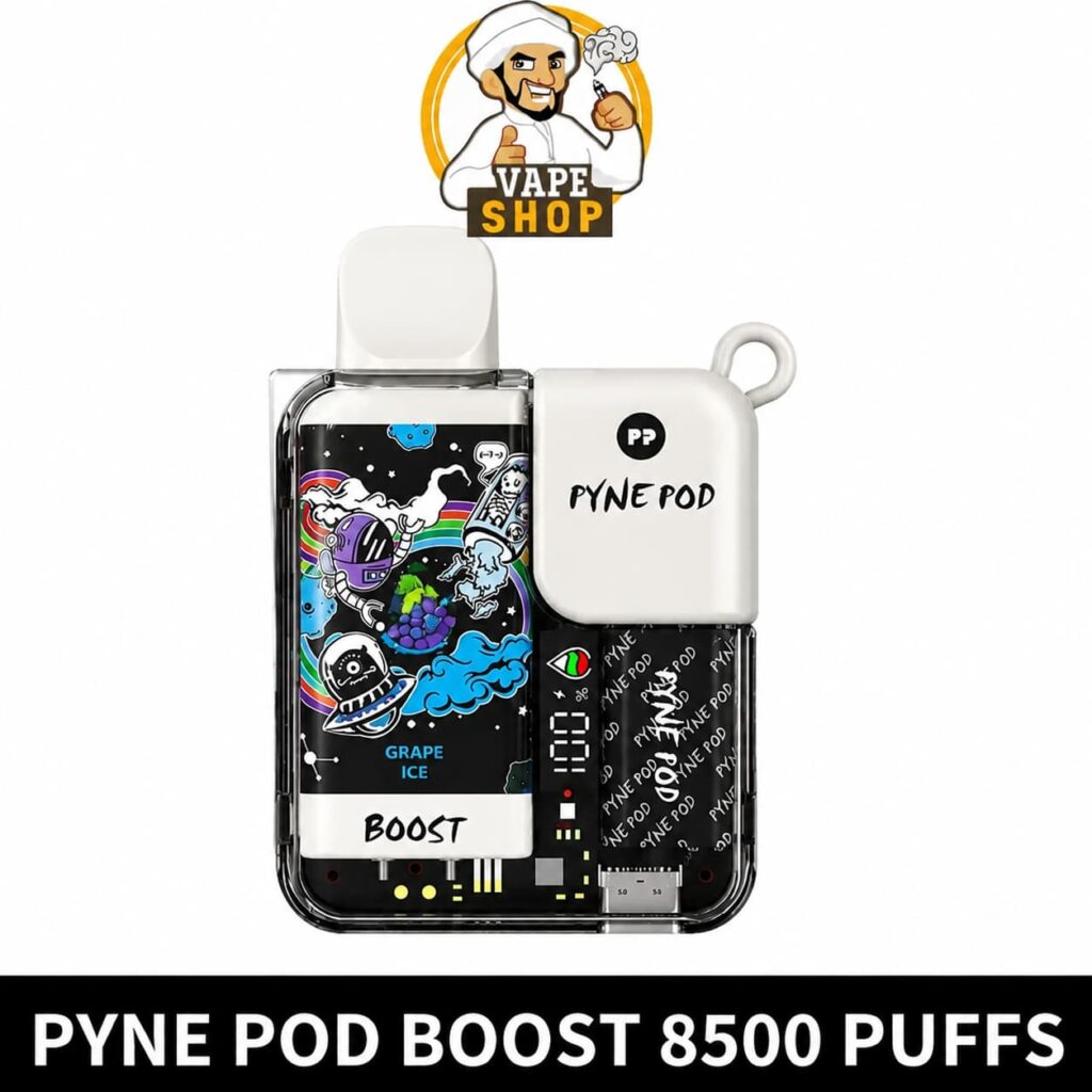 Pyne Pod Boost 8500 Puffs 5% Nicotine Rechargeable Vape in Dubai