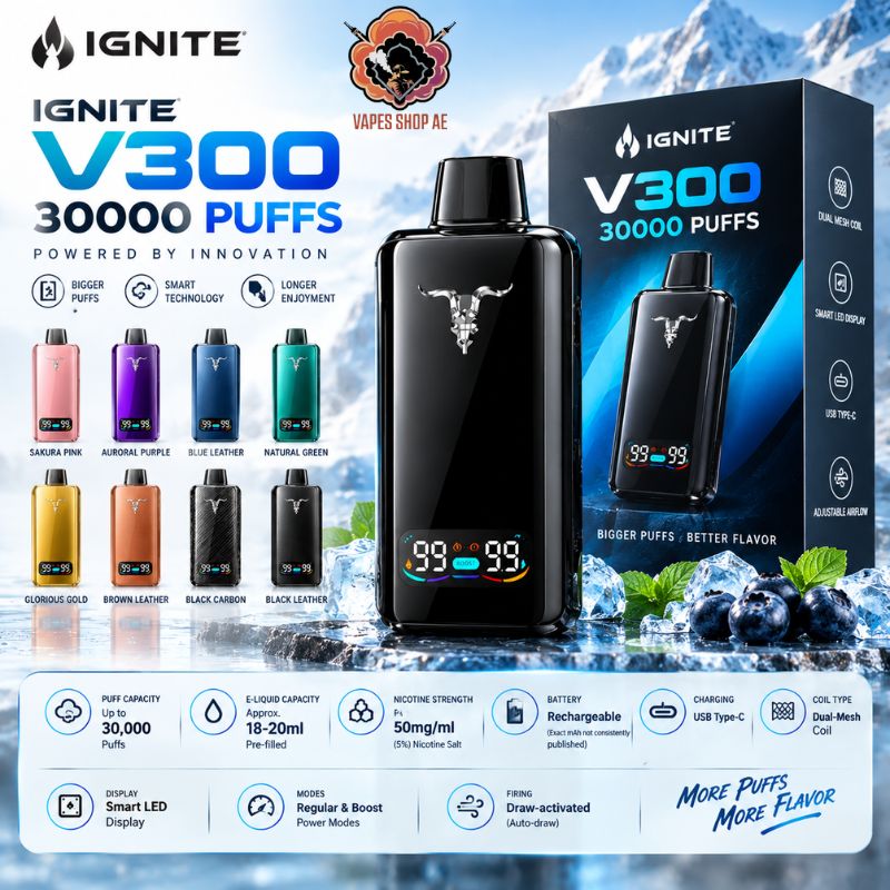 IGNITE V300 30000 Puffs Disposable Vape 50MG IGNITE-V300-30000-Puffs-Disposable-Vape-50MG