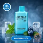 airbar nano 0 zero nicotine 1200 puffs disposable vape blueberry ice