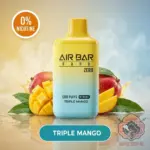 airbar nano 0 zero nicotine 1200 puffs disposable vape triple mango