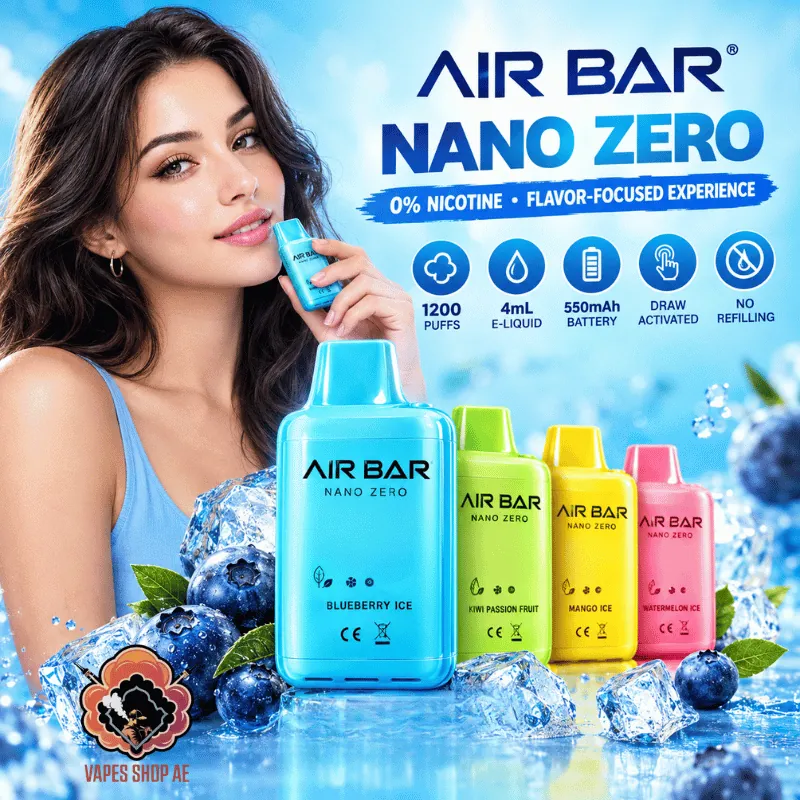 airbar nano 0 zero nicotine 1200 puffs disposable vape