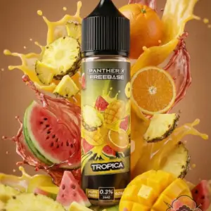 panther x series freebase 3mg nicotine 60ml vape juice tropica