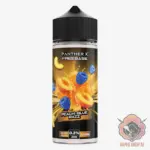 panther x series freebase 3mg nicotine vape juice peach blue razz