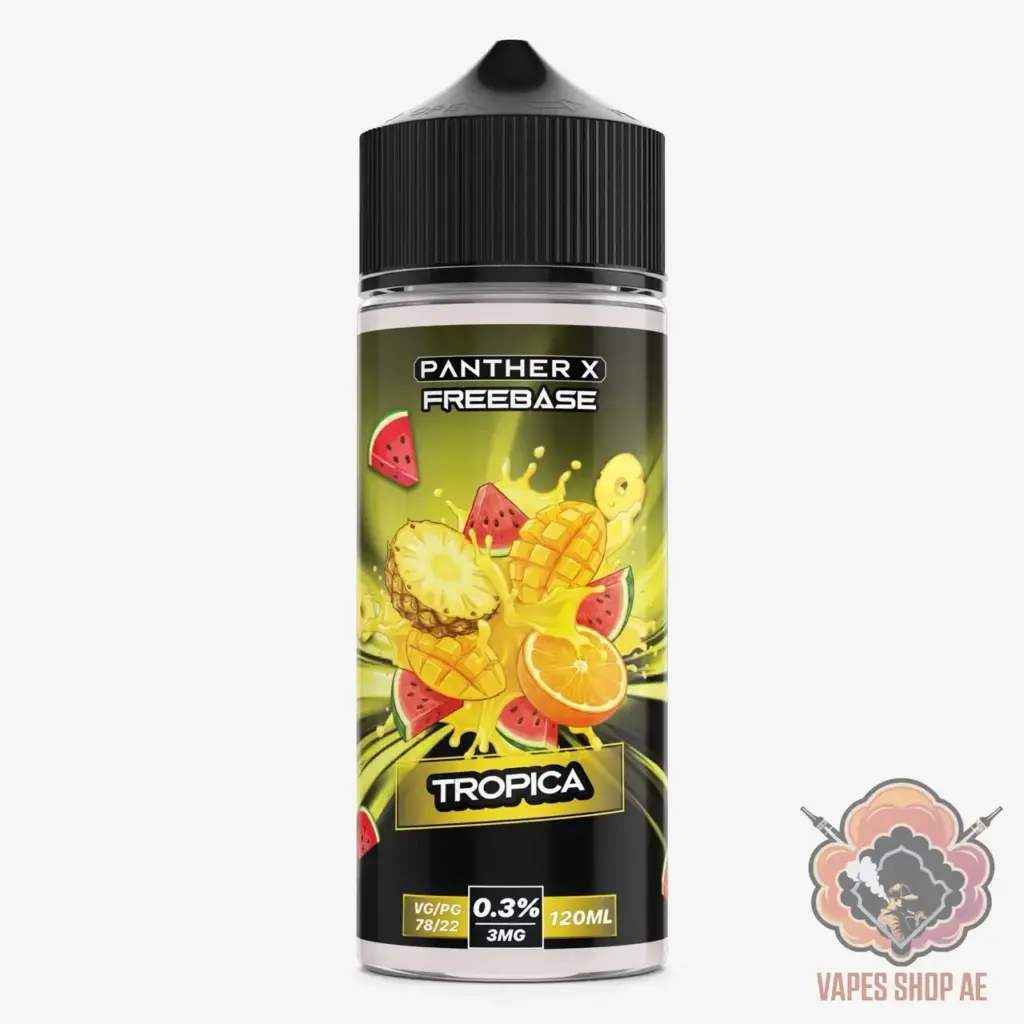 panther x series freebase 3mg nicotine vape juice tropica