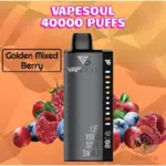 vape soul 40000 puffs 20mg nicotine disposable vape golden mixed berry