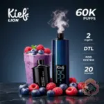 Kief Lion 60000 Puffs 2mg Disposable Vape - Blueberry Raspberry Lush flavour