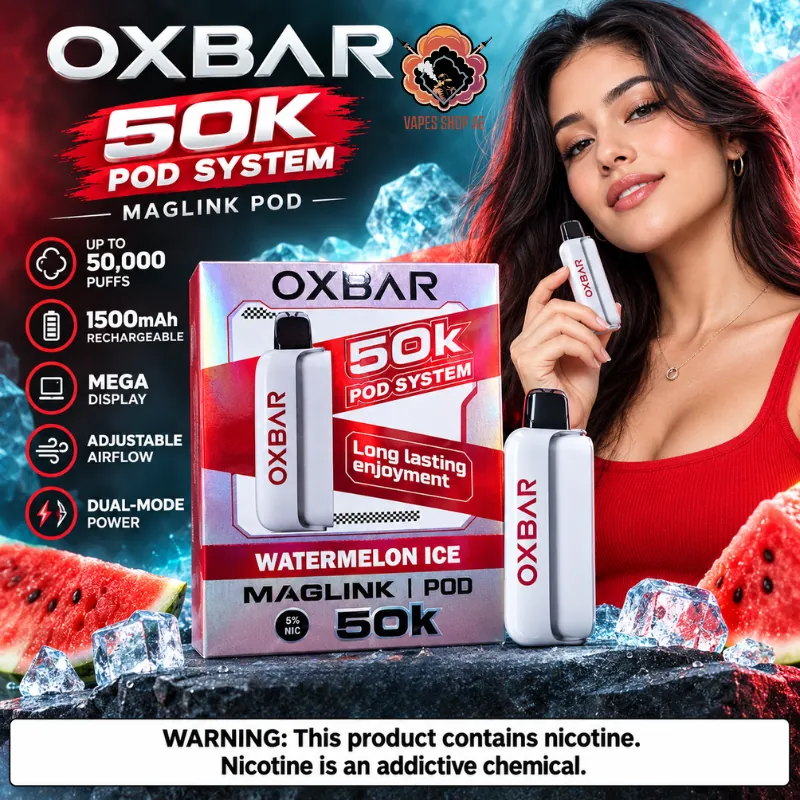 oxbar-maglink-50000-puffs-disposable-pod-and-battery-in-uae OXBAR Maglink 50000 Puffs Disposable Pod & Battery In UAE - Image 1